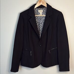 Chico's Textured Knit Blazer Jacket